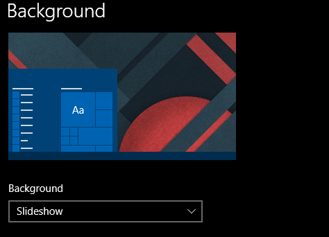Как установить слайд-шоу в качестве фона рабочего стола в Windows 10