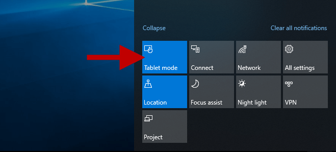 Как включить / отключить режим планшета в Windows 10